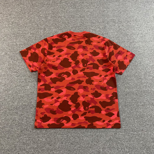 Bape Color Camo Tee Red