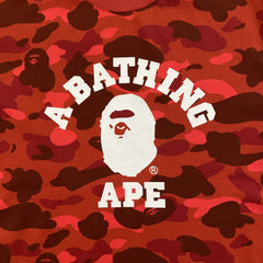 Bape Color Camo Tee Red