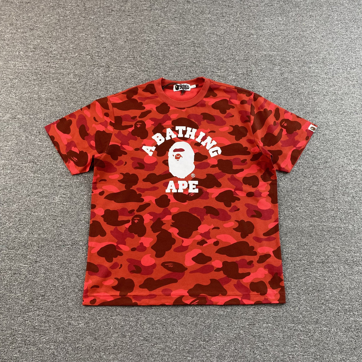 Bape Color Camo Tee Red