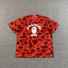 Bape Color Camo Tee Red