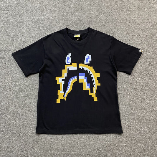 Bape Digital Shark Tee Black
