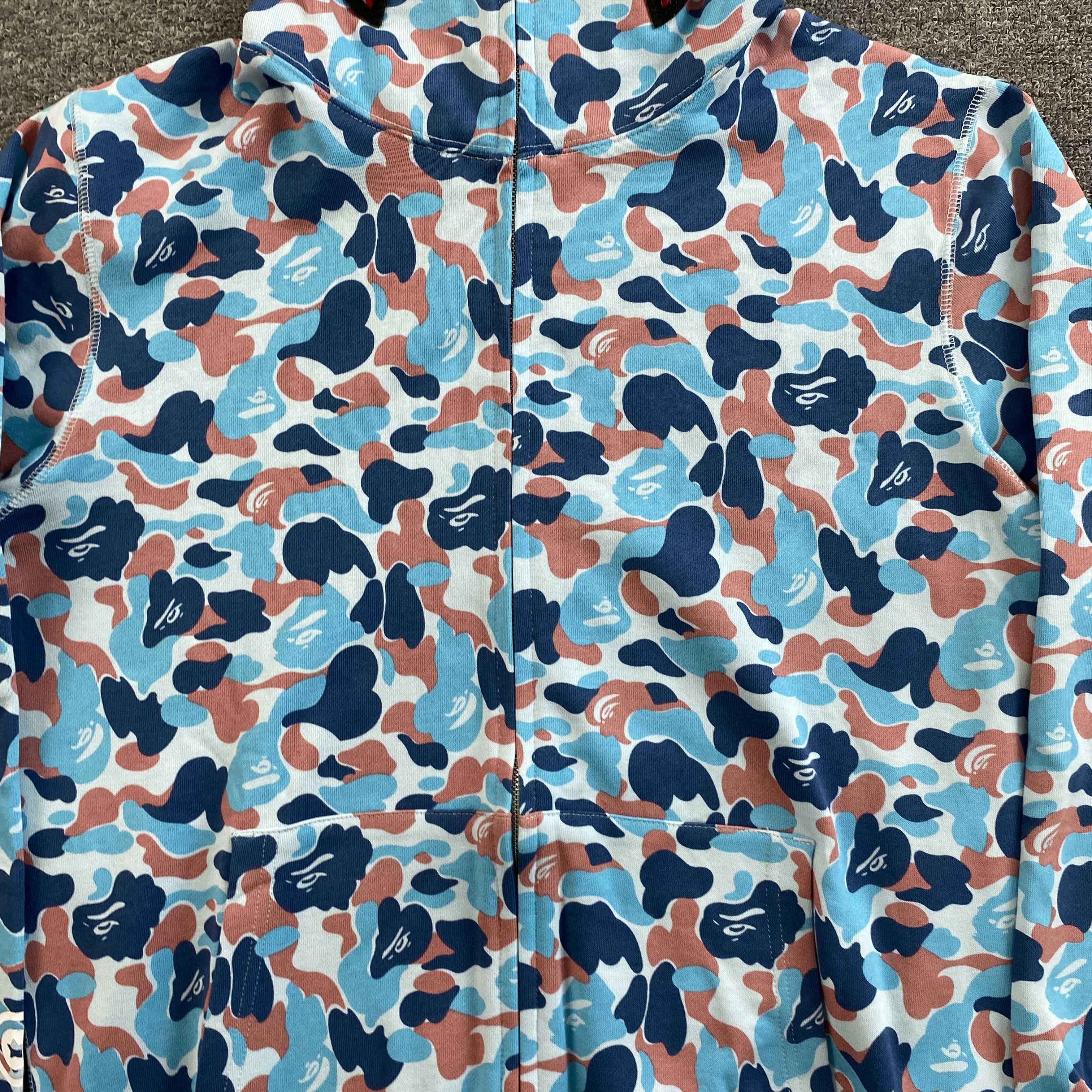 Bape Hangzhou Separate Shark Full Zip Hoodie Multicolor