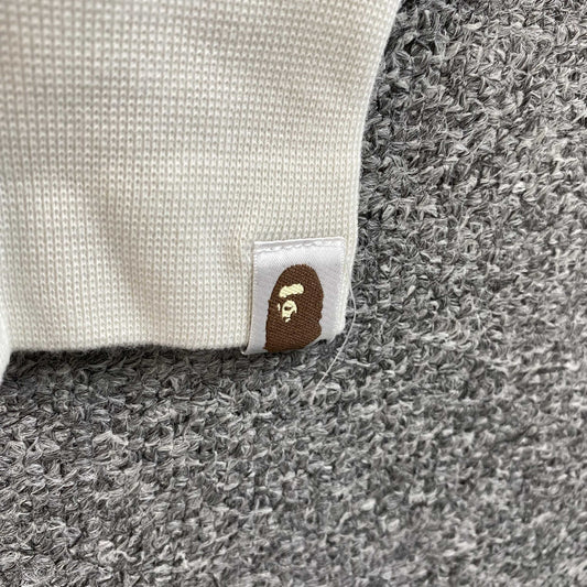 Bape Harajuku Separate Shark Full Zip Hoodie White