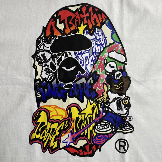 Bape Lux Sport Ape Head Tee White
