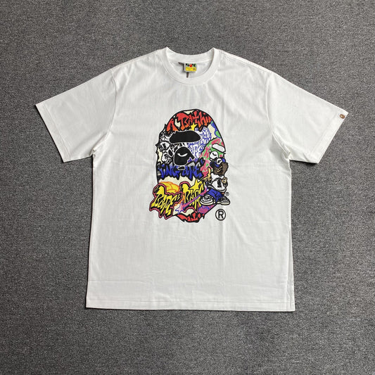 Bape Lux Sport Ape Head Tee White