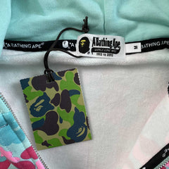 Bape Miami Shark Full Zip Double Hoodie 4th Anniversary Pink Blue
