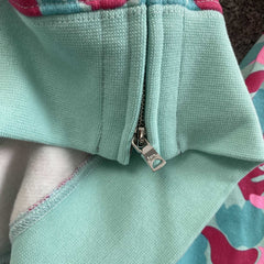 Bape Miami Shark Full Zip Double Hoodie 4th Anniversary Pink Blue