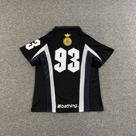 Bape Multi Logo Soccer Jersey Black