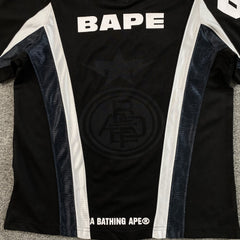 Bape Multi Logo Soccer Jersey Black