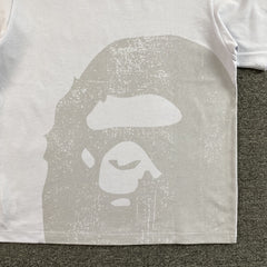 Bape Water Print Ape Head Tee White