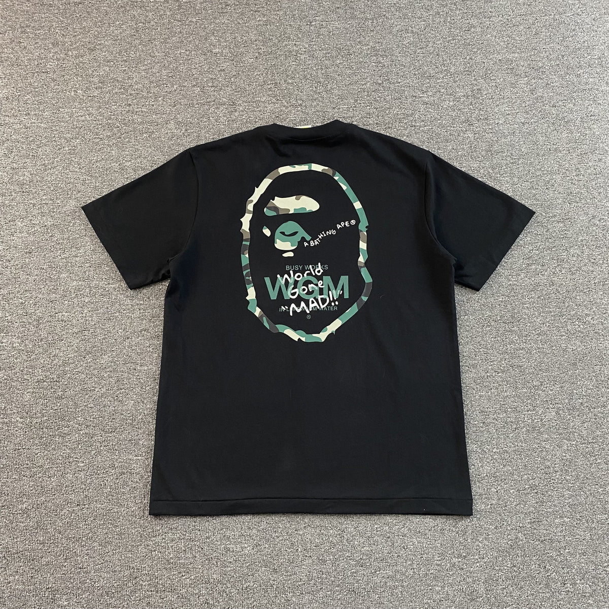 Bape Woodland Camo WGM Tee Black