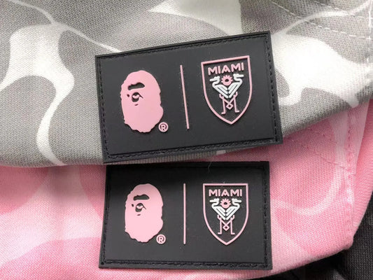 Bape X Inter Miami CF Camo Hoodie Pink