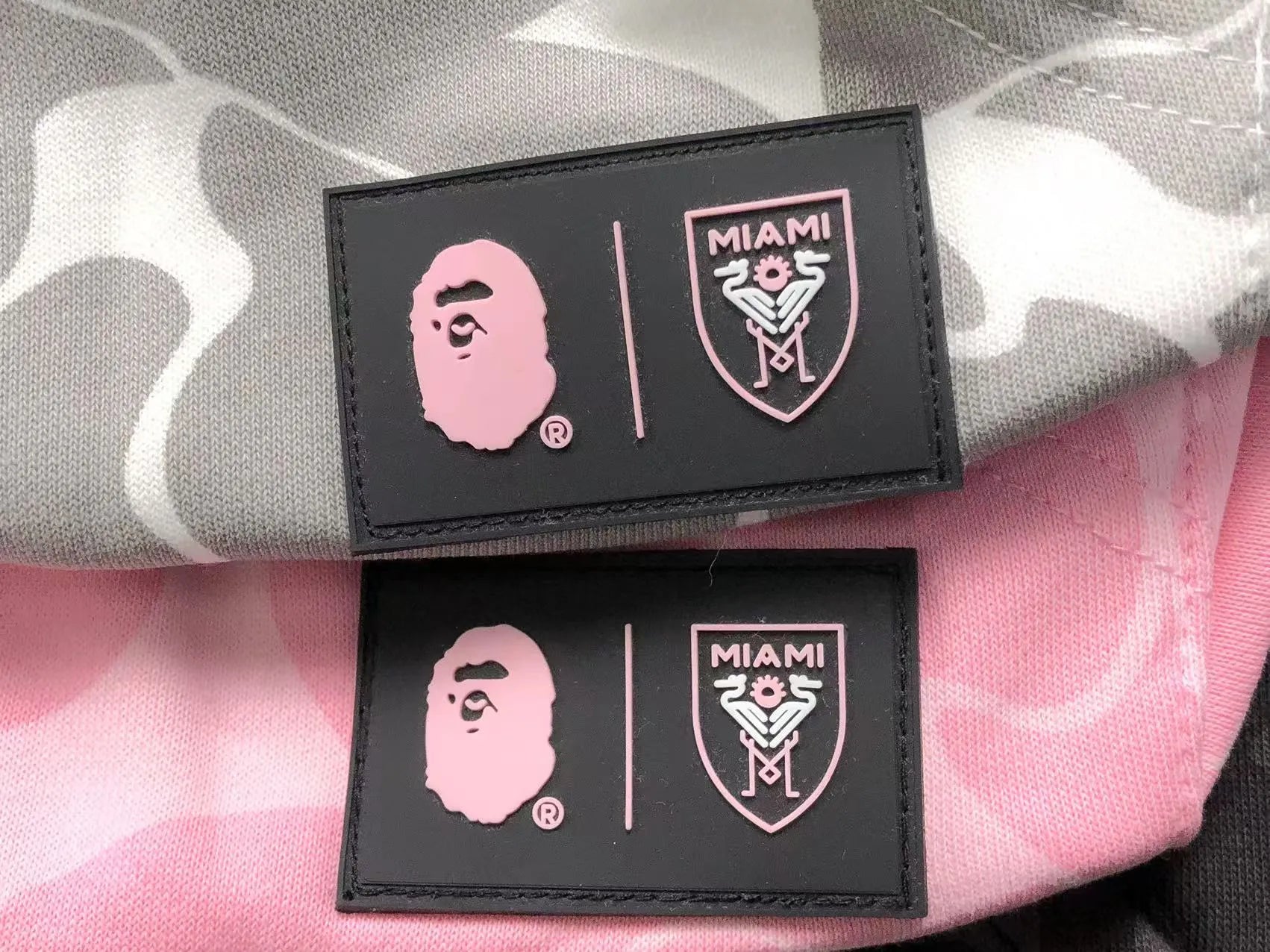 Bape X Inter Miami CF Camo Hoodie White