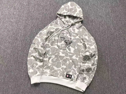 Bape X Inter Miami CF Camo Hoodie White