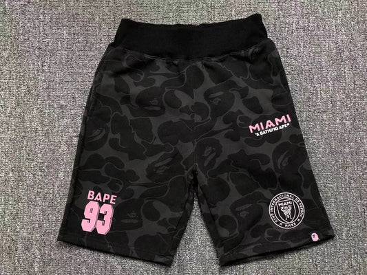 Bape X Inter Miami CF Camo Short Black