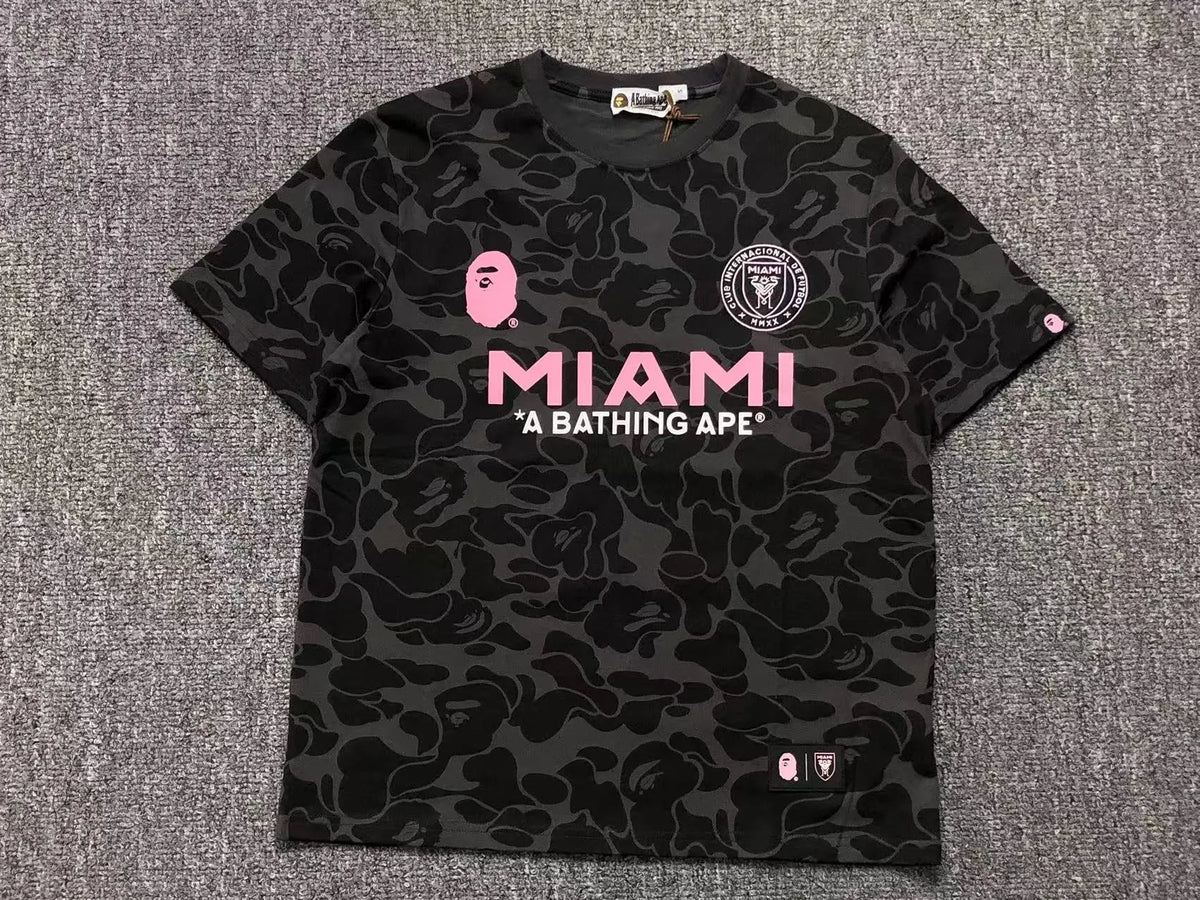 Bape X Inter Miami CF Camo Tee Black