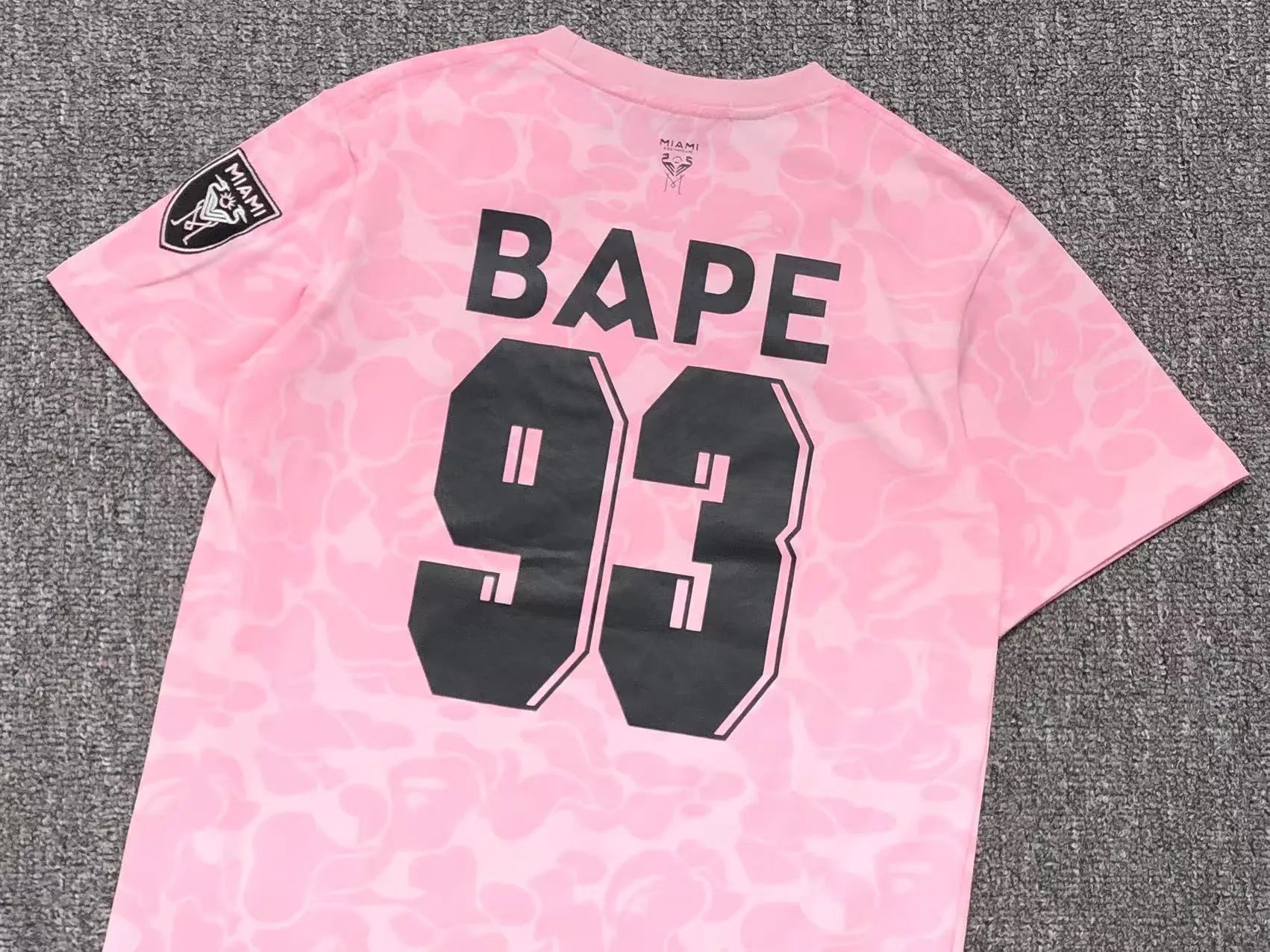 Bape X Inter Miami CF Camo Tee Pink