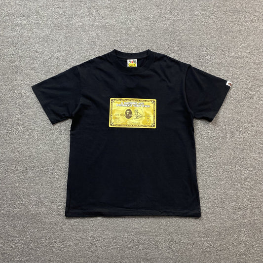 Bape x OVO Card Tee Black