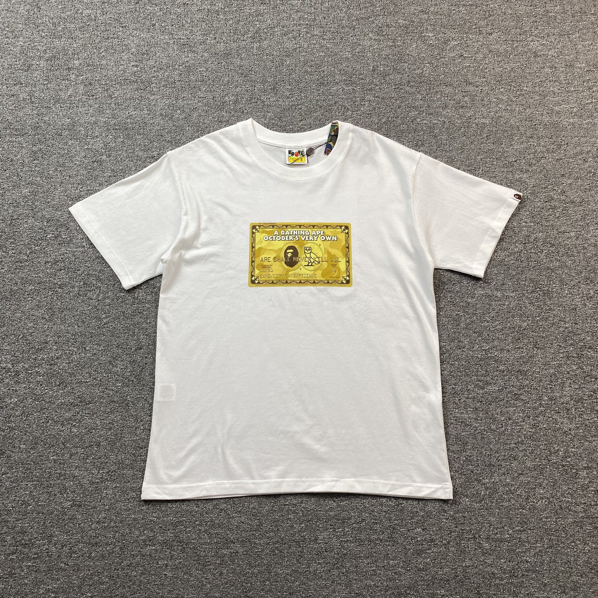 Bape x OVO Card Tee White