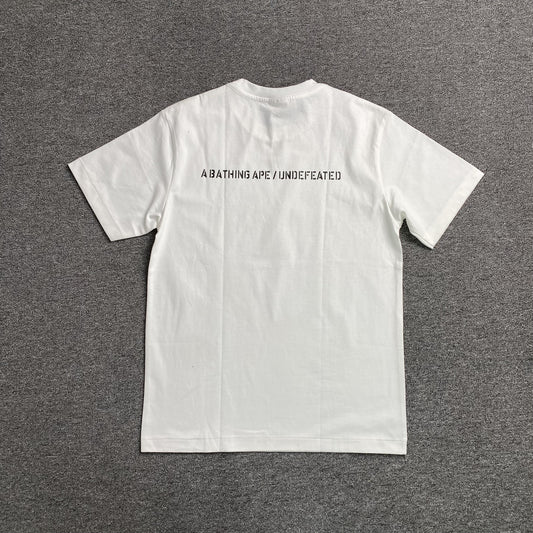 Bape x Undefeated Tee White
