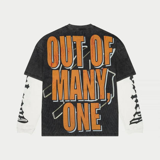 God Speed Chosen One Layered T-Shirt (Grey Wash)