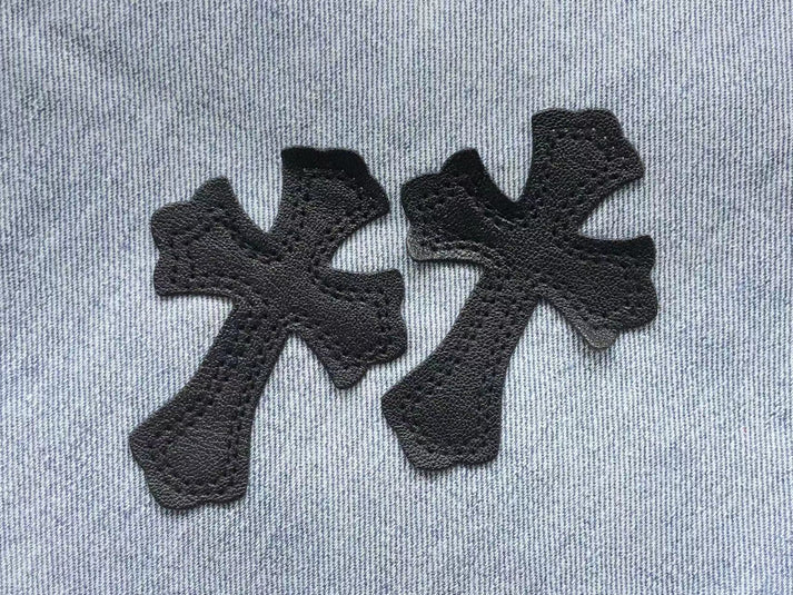 Chrome Hearts Cross Patch Jeans Black