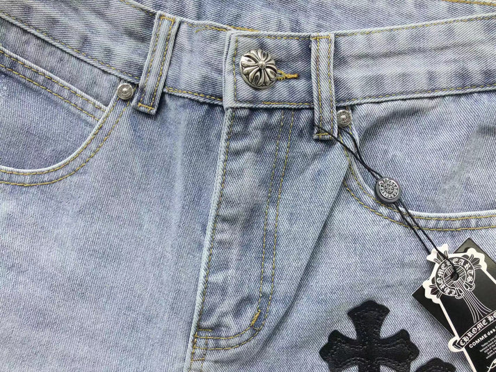 Chrome Hearts Cross Patch Jeans Black