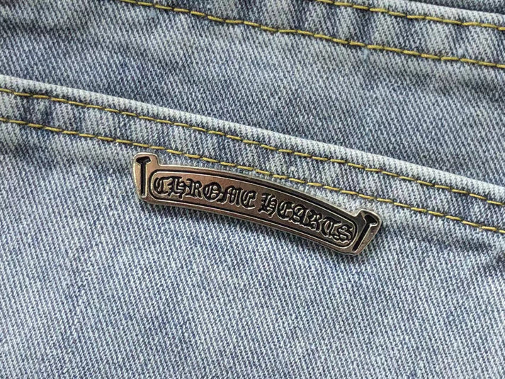 Chrome Hearts Cross Patch Jeans Black