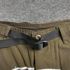 Corteiz Alcatraz Cargo Shorts Brown