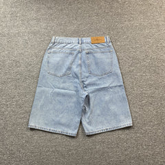 Corteiz Alcatraz Denim Shorts Blue