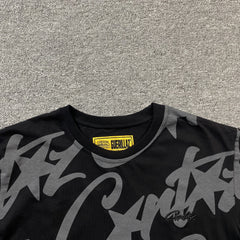 Corteiz Allstarz Allover T-Shirt Black