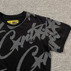Corteiz Allstarz Allover T-Shirt Black