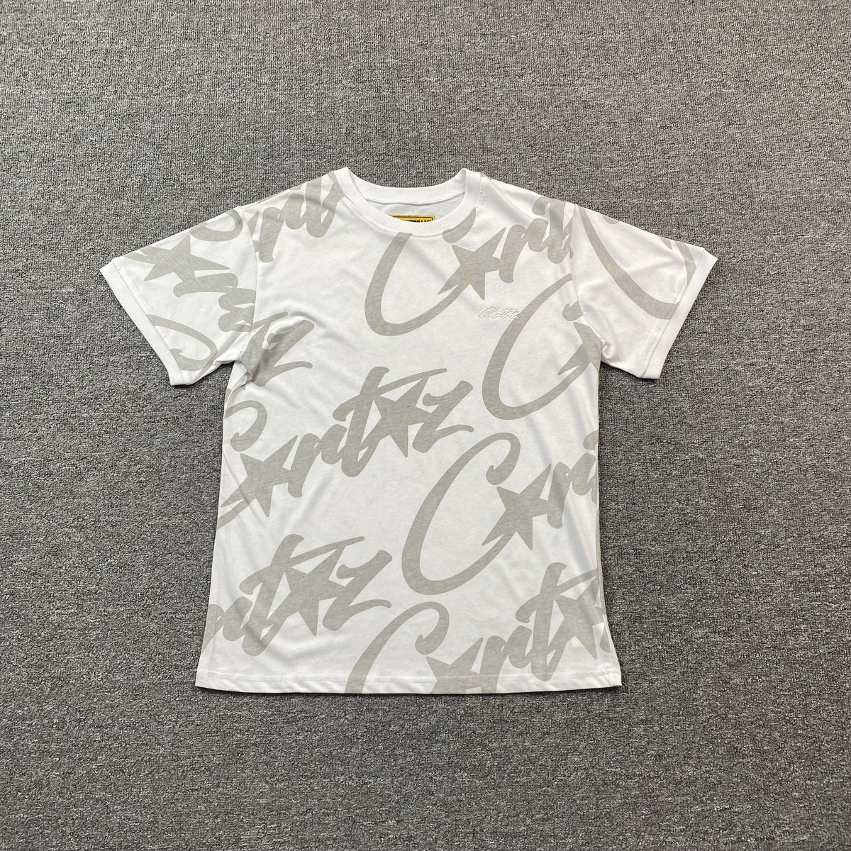 Corteiz Allstarz Allover T-Shirt White