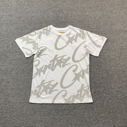 Corteiz Allstarz Allover T-Shirt White