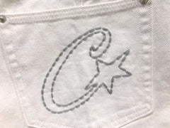 Corteiz C-Star Denim Shorts Natural