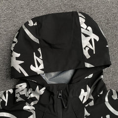 Corteiz Elitework Waterproof Shell Jacket Black