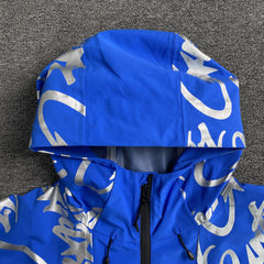 Corteiz Elitework Waterproof Shell Jacket Blue