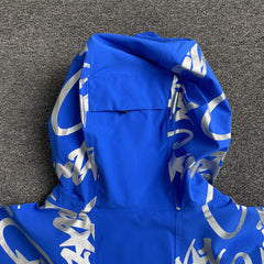 Corteiz Elitework Waterproof Shell Jacket Blue