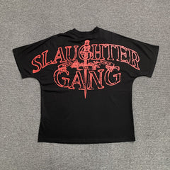 Corteiz x Slaughter Gang 21 Savage T-shirt Black