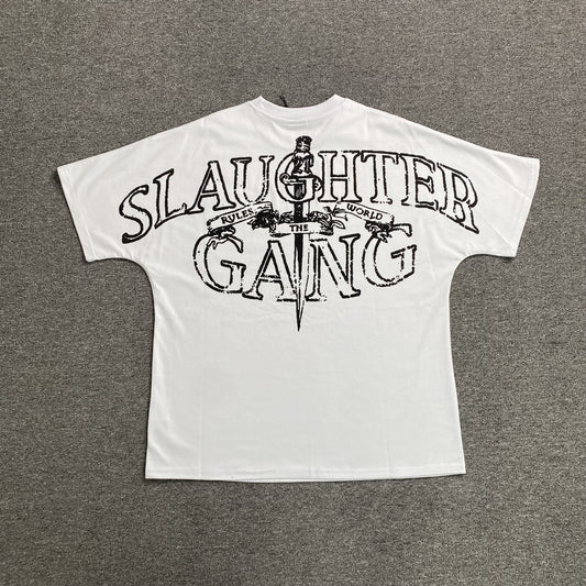 Corteiz x Slaughter Gang 21 Savage T-shirt White