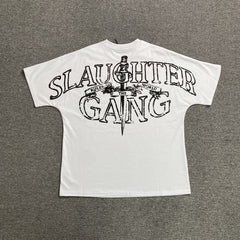 Corteiz x Slaughter Gang 21 Savage T-shirt White