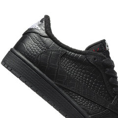Travis Scott x Air Jordan 1 Crocodiles Black