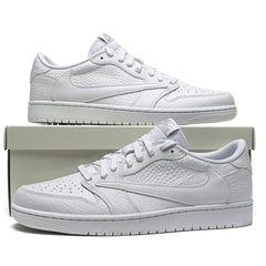 Travis Scott x Air Jordan 1 Crocodiles White