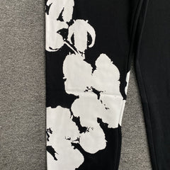 Denim Tears Big Cotton Wreath Sweatpants Black