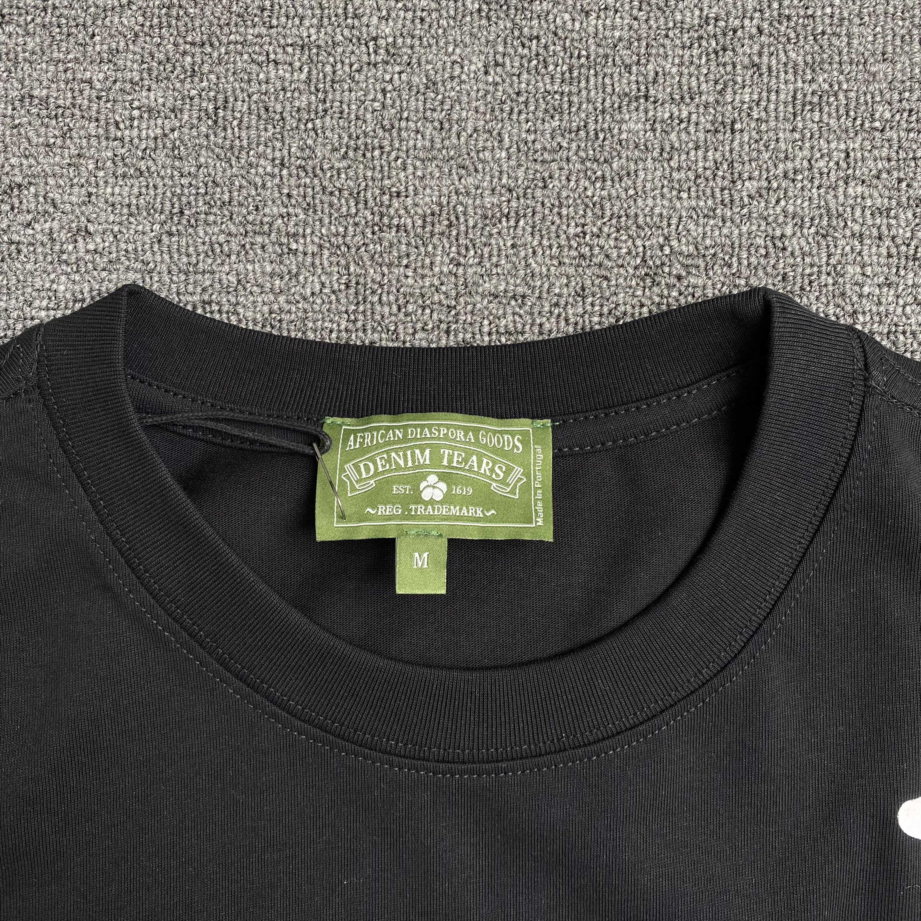 Denim Tears Big Cotton Wreath Tee Black