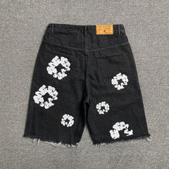 Denim Tears The Cotton Wreath Jean Short Black