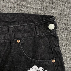 Denim Tears The Cotton Wreath Jean Short Black