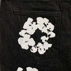 Denim Tears The Cotton Wreath Jean Short Black