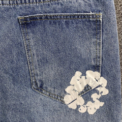 Denim Tears The Cotton Wreath Jean Short Light Blue
