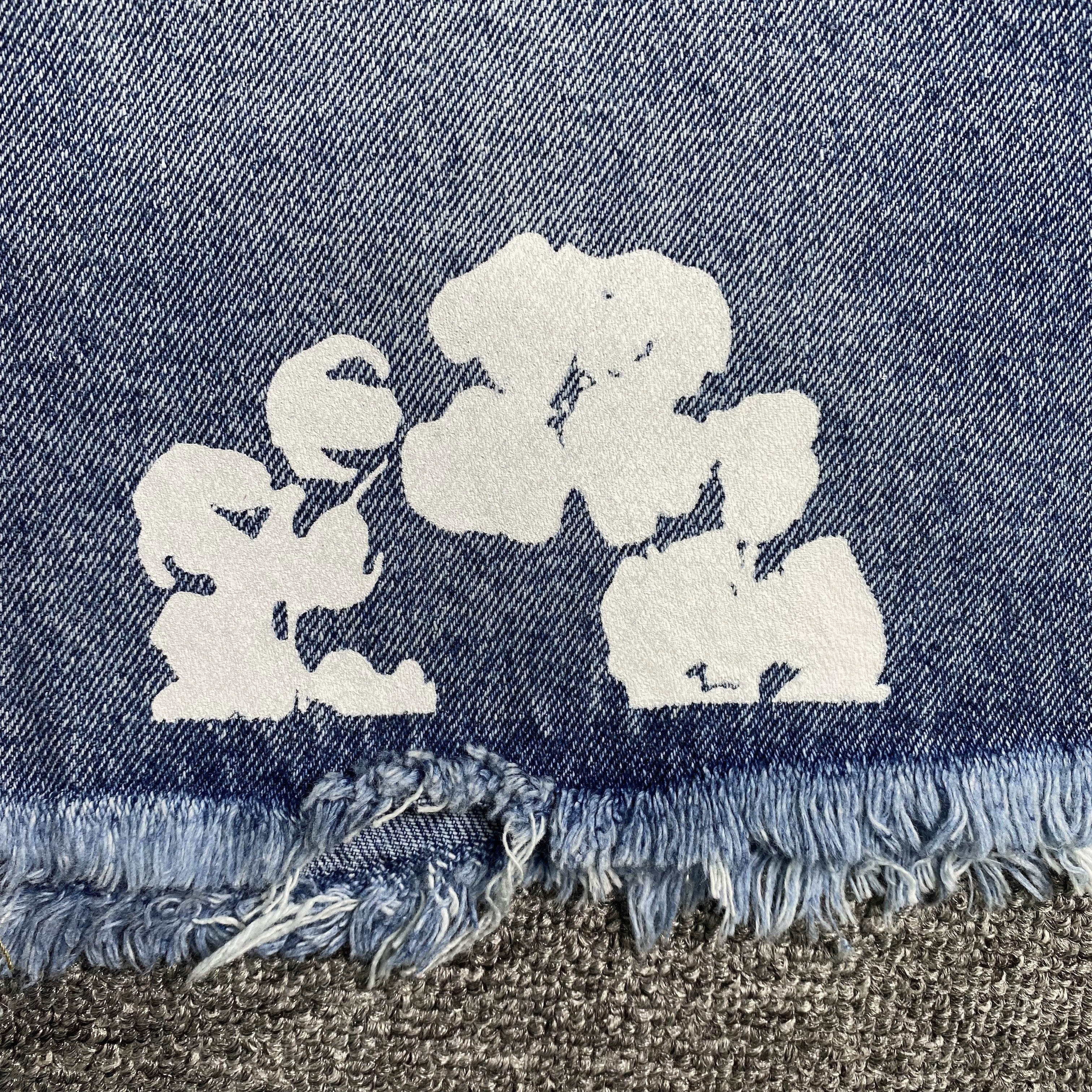 Denim Tears The Cotton Wreath Jean Short Light Blue